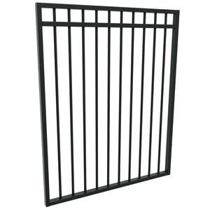 ProtectorAl 975 x 1200mm Satin Black Aluminium DTR All Up Pool Gate