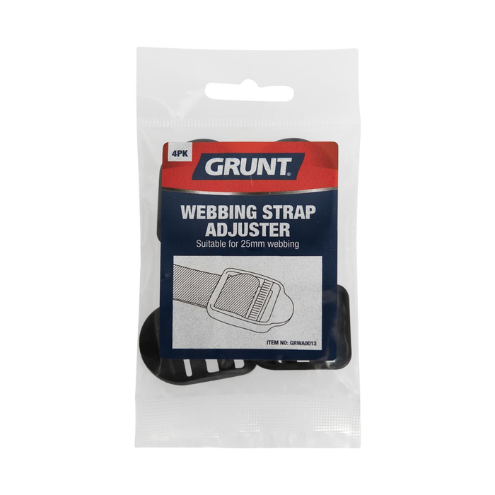 Grunt 25mm Webbing Strap Adjuster - 4 Pack