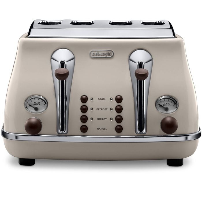 De'Longhi Icona Vintage Beige 4 Slice Toaster