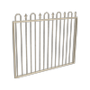 ProtectorAl 1201 - 1500 x 1200mm Paperbark Aluminium Garden Gate Loop And Spear