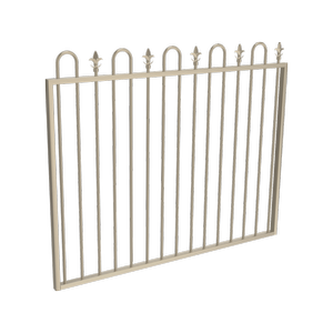 ProtectorAl 1201 - 1500 x 1200mm Paperbark Aluminium Garden Gate Loop And Spear