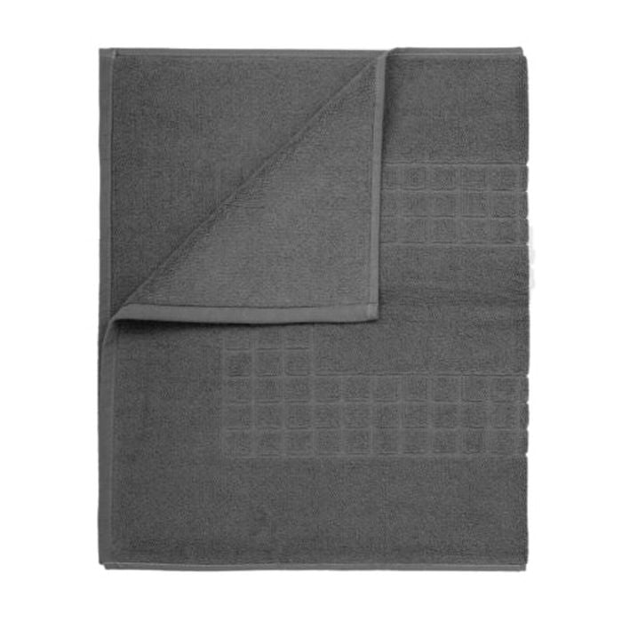 Microfiber Soft Non Slip Bath Mat Check Design - Microfiber Anthracite