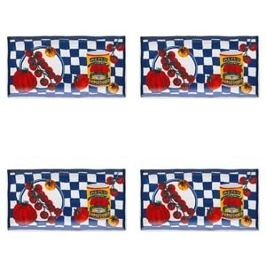 4PK Porto Valentina Porcelain Rectangle Serving Platter 29.5cm Medley