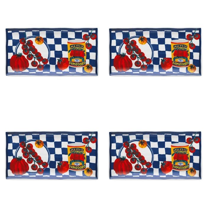 4PK Porto Valentina Porcelain Rectangle Serving Platter 29.5cm Medley