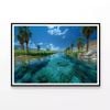 Tropical Island with Trees  Print 100% Australian Made 120x90cm  (Poster)