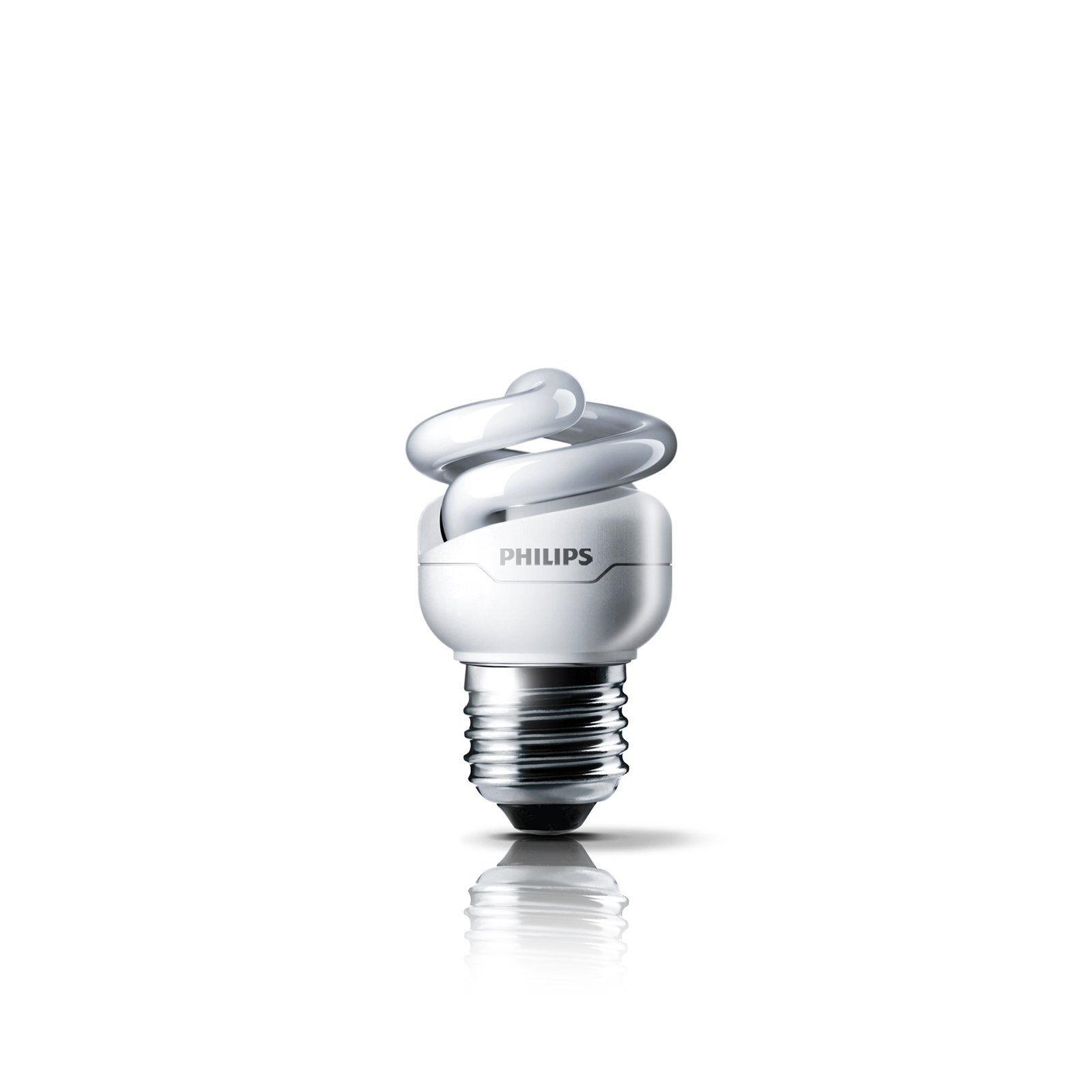 Philips 5W Warm White Edison Screw CFL T2 Spiral Tornado Globe product image