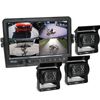 Elinz 7" DVR Monitor 4CH Reversing CCD 3x Camera Kit - 3 Camera Package