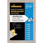 Wagner 1.22 x 6.08m Heavy Duty Canvas Drop Sheet - 1.22m x 6.08m