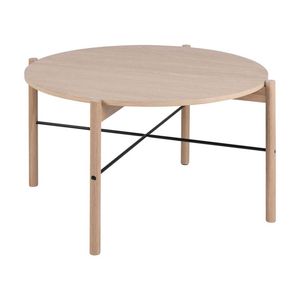 Modern Furniture ANTAL Round Coffee Table 80cm - Oak