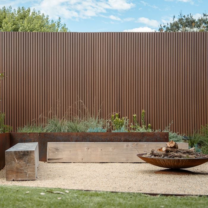 Ekodeck 219 x 26mm 3.6m Hazelwood Batten Screen Castellated Panel