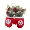 Lifebay Christmas Wreath with Red Berries & Snowflake Design