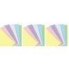 3x 60pc Filofax Paper Refill Organiser Sheet Planner Insert/filler Pastel Square