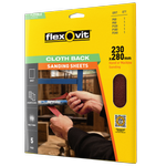 Flexovit Cloth Multi Sand Sheets - 5 Pack