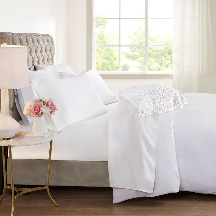 Dreamfields Queen White Color 2000TC Cooling Bamboo Sheet Set