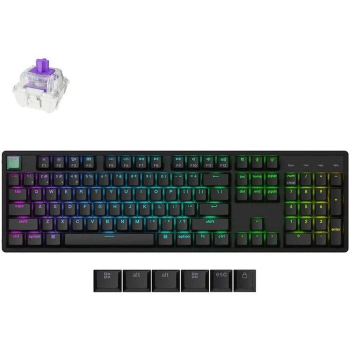 Keychron K10 He Magnetic Full Size Keyboard (black) (gateron Nebula Switch)