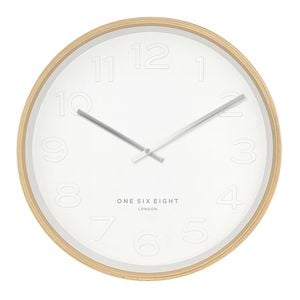 One Six Eight London Bella White 41cm Silent Wall Clock