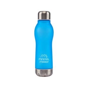 Mineral Maker MORBIDO Blue Alkaline Filter Water Bottle + a Mineral Stone Pouch