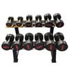 6 Pairs 210kg Commercial Grade Dumbbell Rubber Coated with Rack