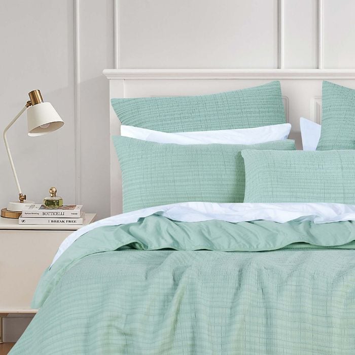Bianca Cressida Cotton/polyester Sage Bedding Coverlet Set - Super King
