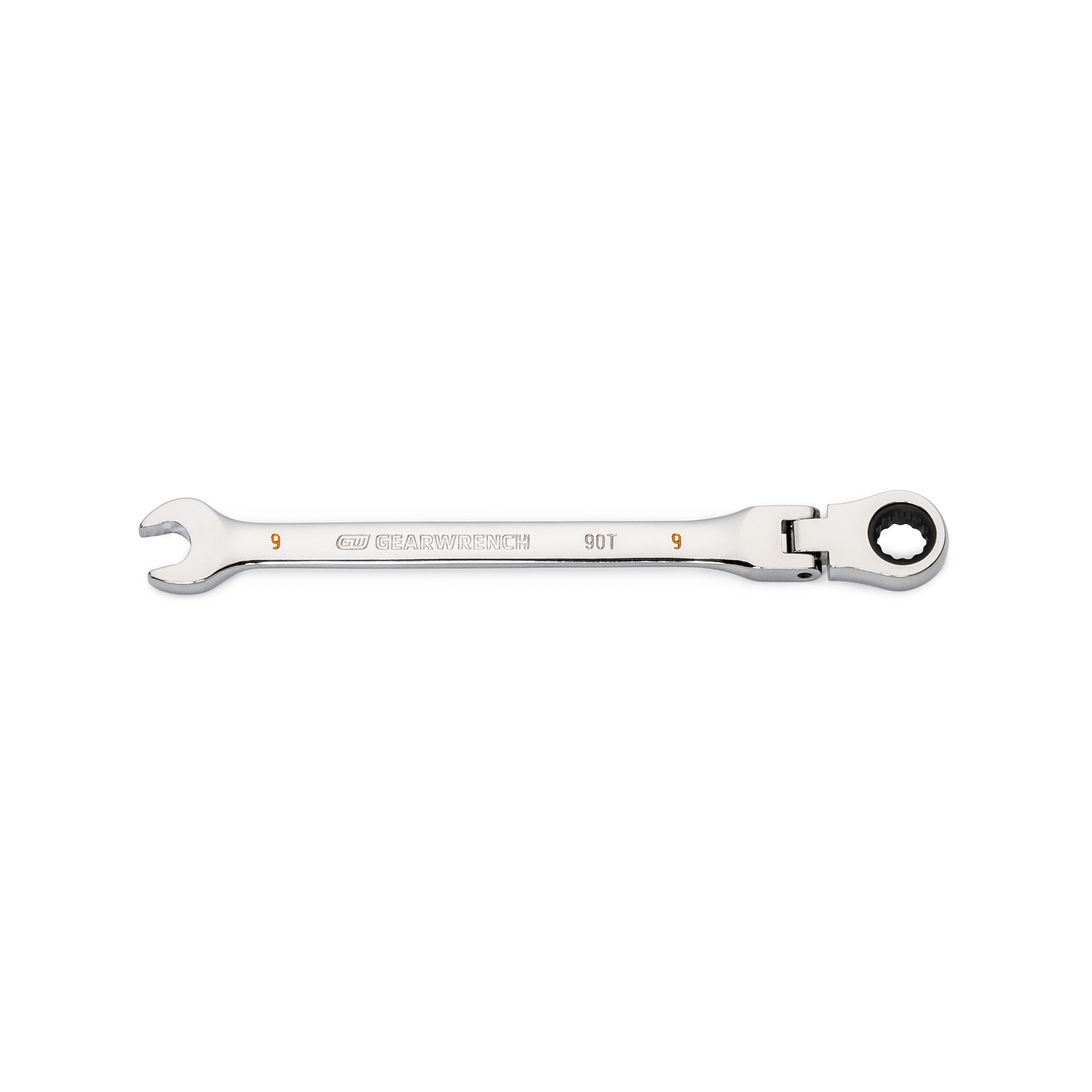 GEARWRENCH 9mm 90-Tooth 12 Point Flex Head Ratcheting Combination Wrench product image