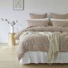 Gioia Casa Yarn-Dyed Vintage Washed Cotton Quilt Cover Set - Brown, King