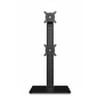 Vertical Dual Monitor Stand for 13-34 Screens - Swivel, Tilt, Height Adjustable