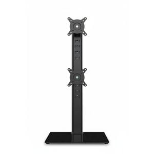 Vertical Dual Monitor Stand for 13-34 Screens - Swivel, Tilt, Height Adjustable