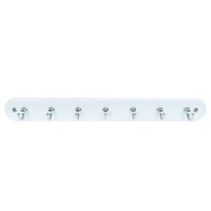 Mode Perma 7 Chrome Hooks On White Key Rack