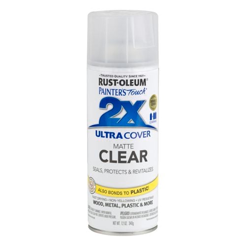 RustOleum 340g Clear Ultra Matt 2X Ultra Cover Spray Paint Bunnings