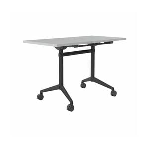 Olg Modulus Flip Table Full Black Frame White Top L1500mm X W750mm