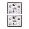 2PK Braz Venice Collage Image Photo Document Display Frame 40x50cm Black