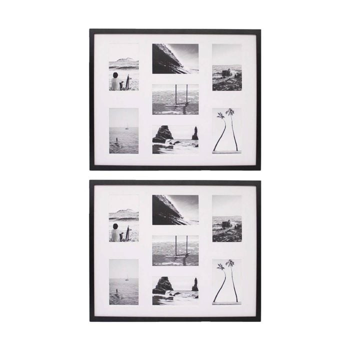 2PK Braz Venice Collage Image Photo Document Display Frame 40x50cm Black