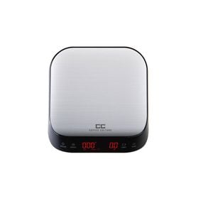 Coffee Culture Stainless Steel 3kg/16.5cm Digital Coffee Weighing Scale Silver