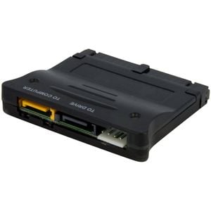 Startech.com Ide To Sata Adapter - 1 X 40-pin Ide Female - 1 X 4-pin Sp4 Power Male, 2 X 7-pin Sata Male - Black