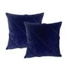 2pc Cloud Linen Trova Cotton Velvet/feather 50cm Cushion Set Square Ink