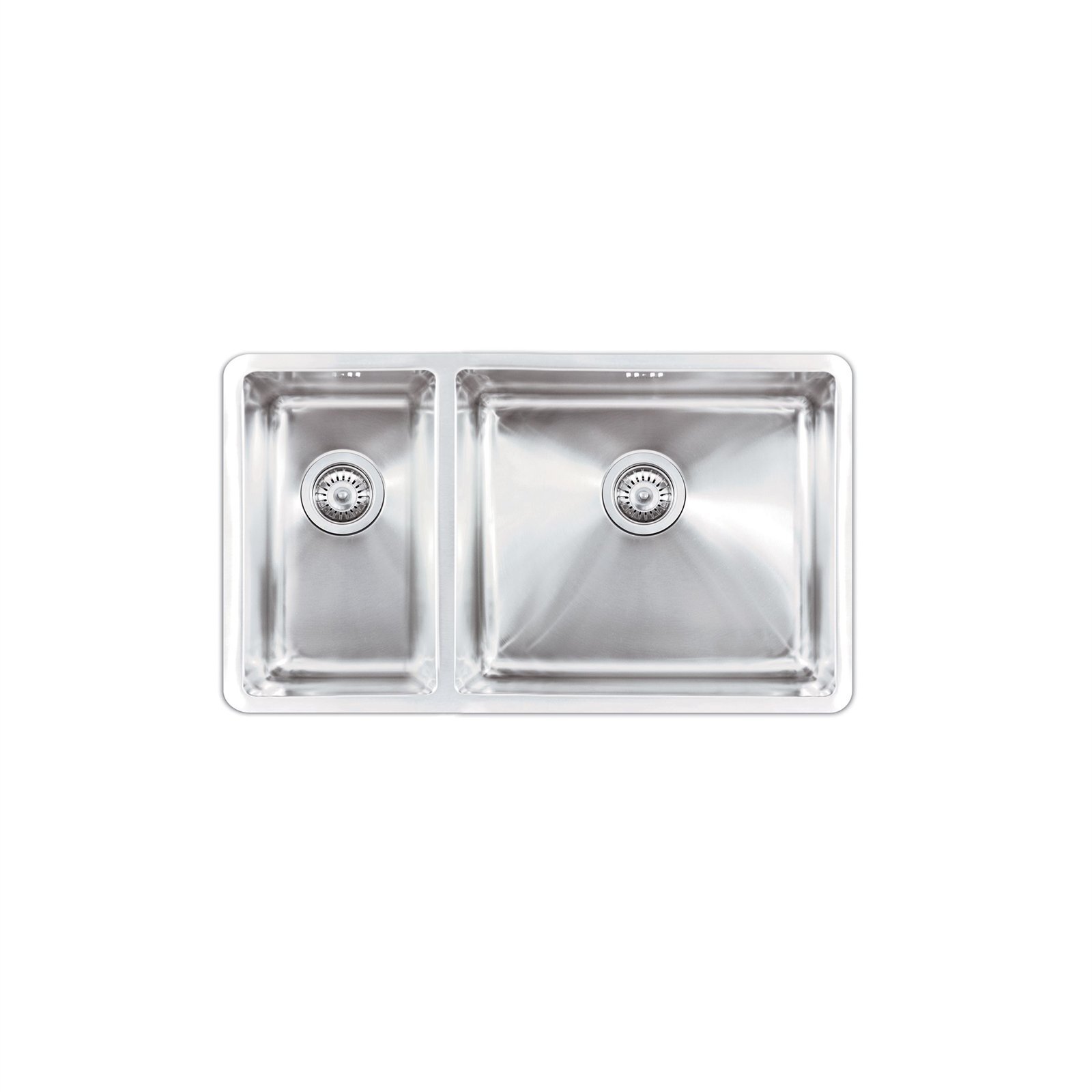 Picassi Stainless Steel Double Bowl Sink - Right