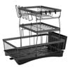 Toque 3 Tier Dish Drying Rack Plate Cup Cutlery Drainer