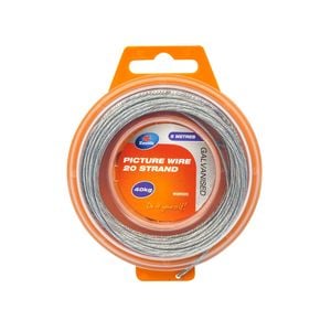 ZENITH 5m 40kg Galvanised Picture Hanging Wire 20 Strand
