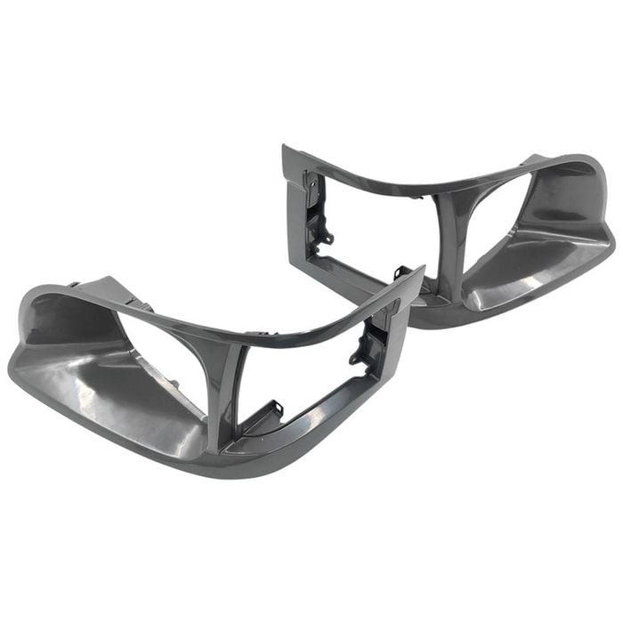 Pair Of Grey Headlight Corner Light Case Rim Fit For Toyota Hiace LH RZH 1998-2005