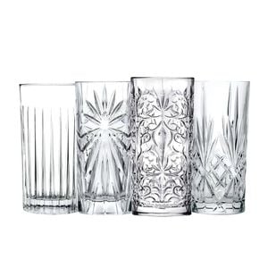 Rcr Crystal Mixology Bicchieri Long Drink Glass Mixed Set Of 4