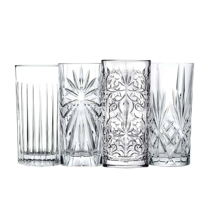 Rcr Crystal Mixology Bicchieri Long Drink Glass Mixed Set Of 4