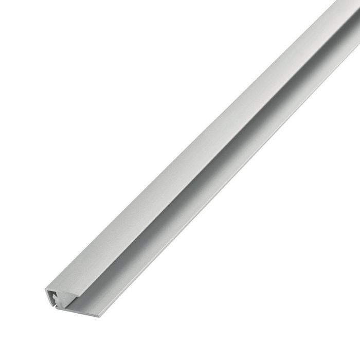 Dumawall 2600mm long Silver Click Finishing Trim