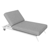 Nordhavn Single Grey Reclining Sun Lounger, Outdoor Folding Sunbed, Sofa Day Bed