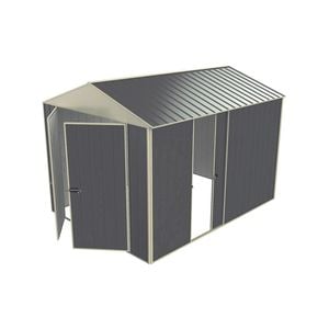 Build-a-Shed 2.3 x 3.0 x 2.3m Gable Single Sliding Side Door Shed - Grey