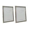 2PK SS Collective Silver Textured Drift Rectangle Photo Frame 5x7