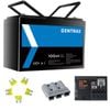 Gentrax 12v 100ah lithium battery + control box kits 4x usb