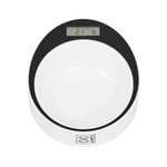M-Pets 20.5cm Round Yumi Smart Pet/Dog/Cat Food Bowl White & Black
