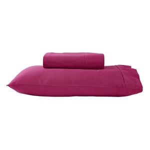 Bloomington 280TC 50% Polyester 50% Cotton Sheet Set Single Hot Pink