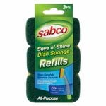 Sabco Save N' Shine Sponge Refill - 3 Pack