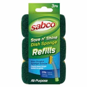 Sabco Save N' Shine Sponge Refill - 3 Pack